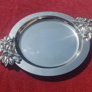 Towle Silverplate Christmas Holiday tray / plate
